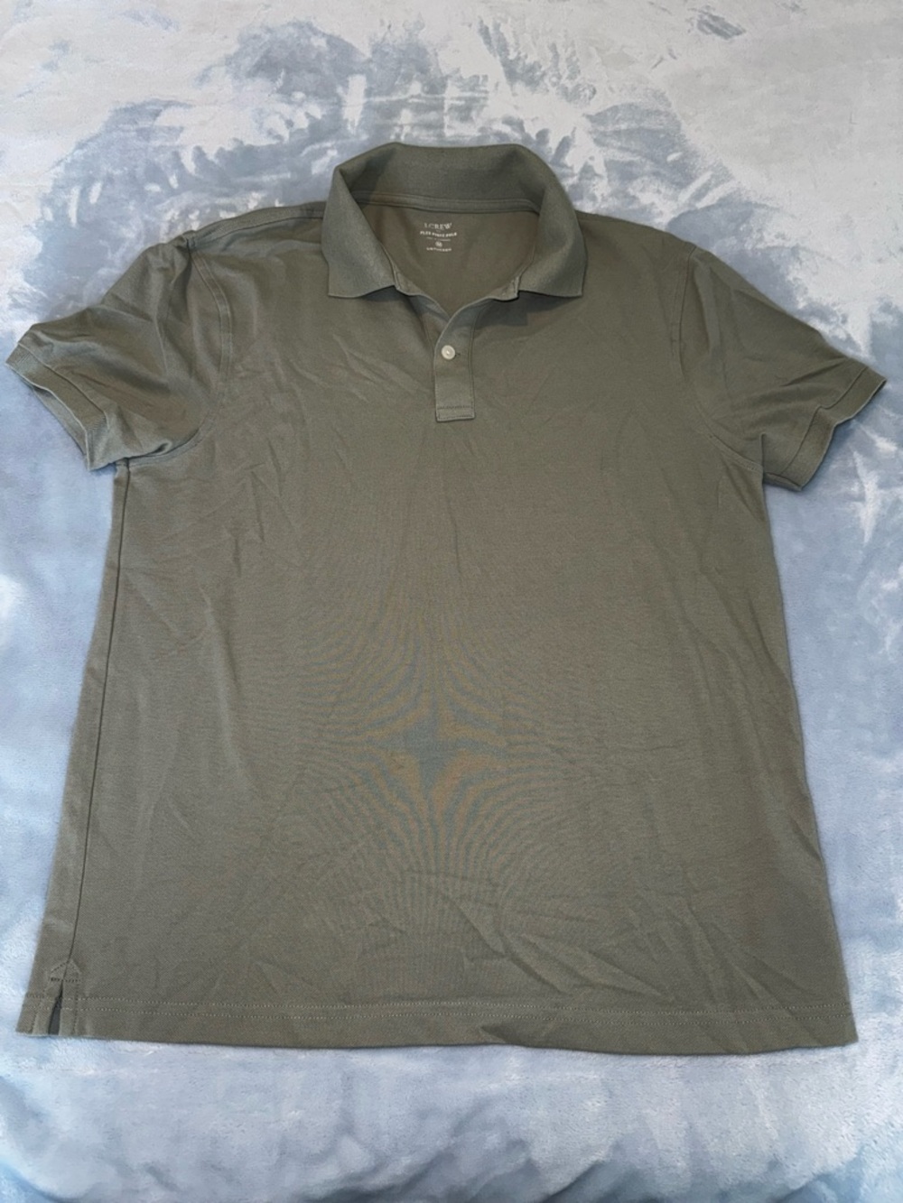 J. Crew Olive Green Short-Sleeve Polo